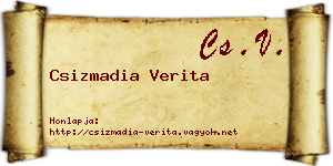 Csizmadia Verita névjegykártya
